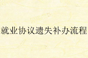 就業(yè)協(xié)議遺失補(bǔ)辦流程找我要登報(bào)網(wǎng)