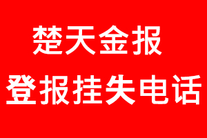 楚天金報登報掛失，楚天金報登報掛失電話找我要登報網