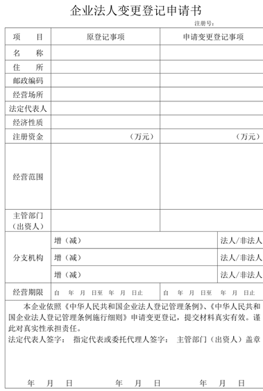 法人變更備案表找我要登報網