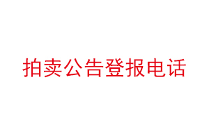 拍賣公告登報電話找我要登報網