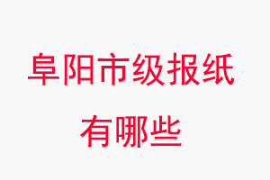 阜陽報紙有哪些，阜陽市級報紙有哪些找我要登報網