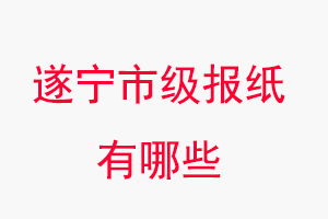 遂寧報紙有哪些，遂寧市級報紙有哪些找我要登報網