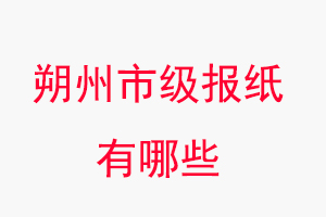 朔州報紙有哪些,朔州市級報紙有哪些找我要登報網