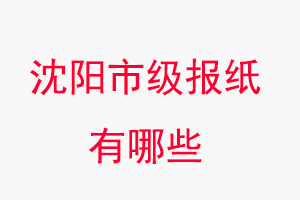 沈陽報(bào)紙有哪些，沈陽市級報(bào)紙有哪些找我要登報(bào)網(wǎng)