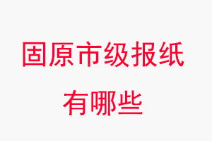 固原報紙有哪些,固原市級報紙有哪些找我要登報網